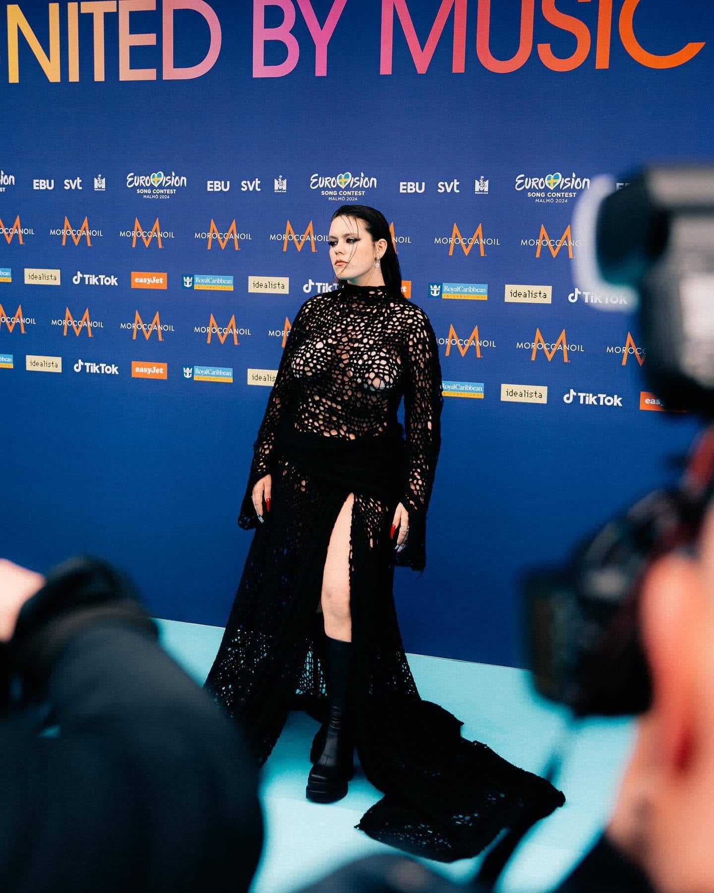 iolanda wears Palestinian fashion brand Trashy Clothing