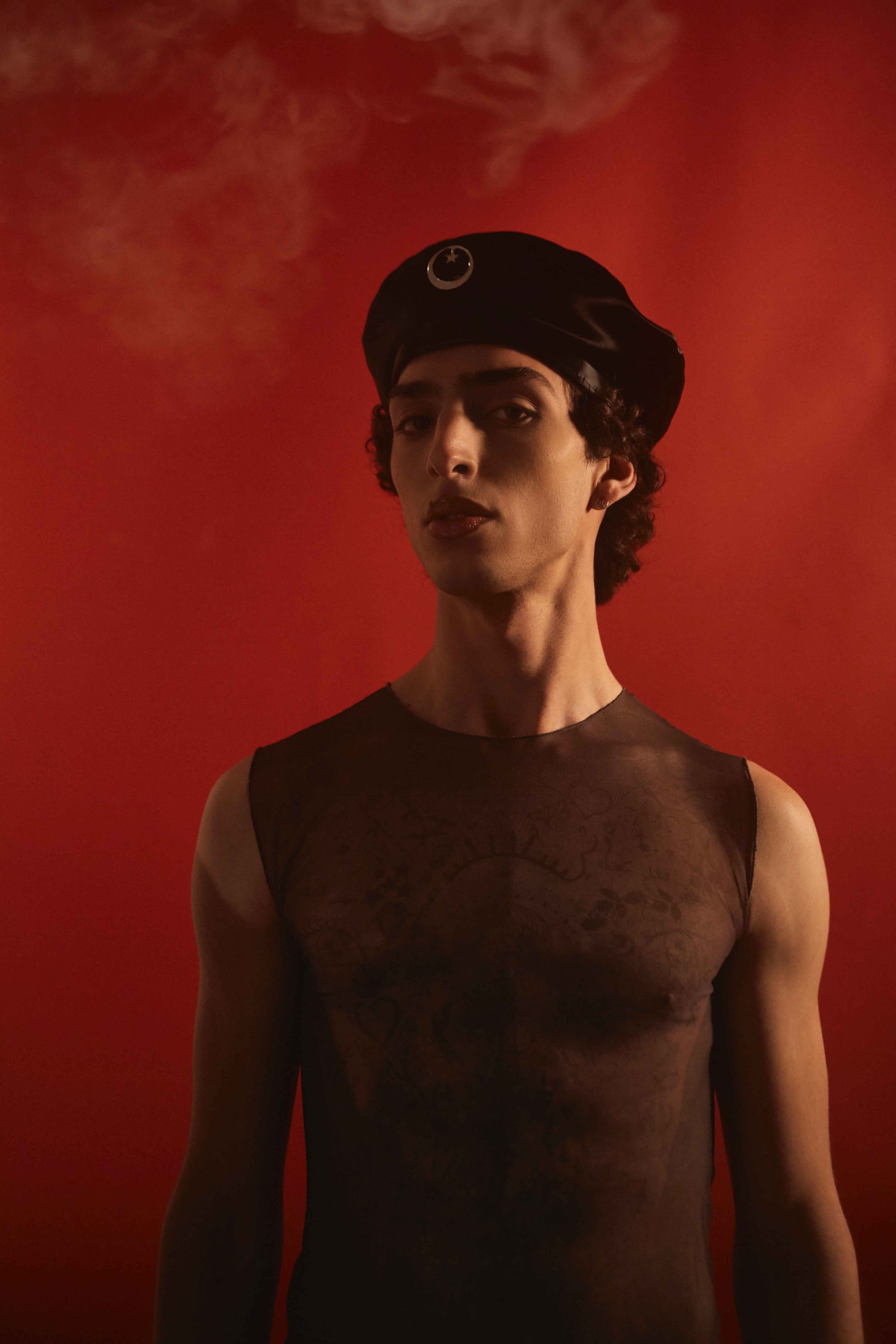 Qaher Harhash wearing Trashy Clothing AW 21/22 Errorvision