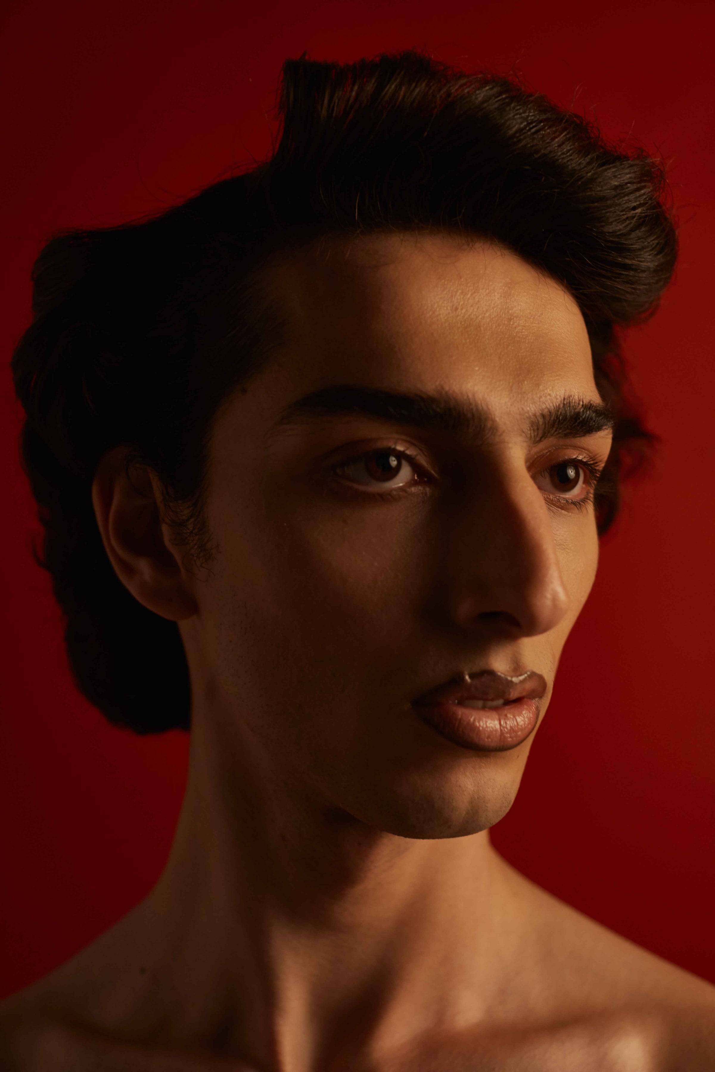 Qaher Harhash wearing Trashy Clothing AW 21/22 Errorvision